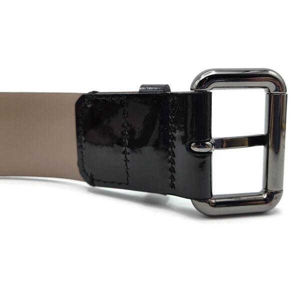 Burberry London Womens Nova Check Coated Belt Beige Leather Trim Size 36 90